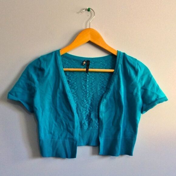 Maurice’s Blue Cover-Up/Cardigan - Picture 1 of 15